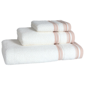 Ręcznik do rąk 30x50 cm Miloo Home Granda biało-różowy