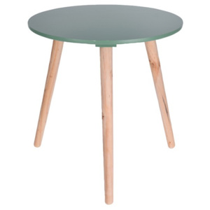 Stolik kawowy na 3 nogach zielony 45 cm