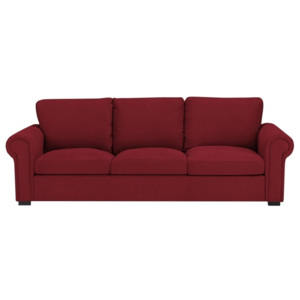 Czerwona sofa 3-osobowa The Classic Living Hermes