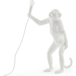 Lampa Monkey zewnętrzna biała stojąca
