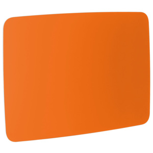 Szklana tablica suchościeralna, zaokrąglone narożniki, 1500x1000 mm, pomarańczowy