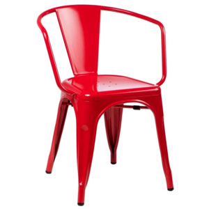 Krzesło 54x50x72cm King Home Tower Arm czerwone
