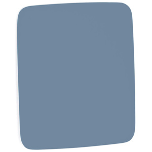 Szklana tablica suchościeralna, zaokrąglone narożniki, 500x500 mm, szaroniebieski