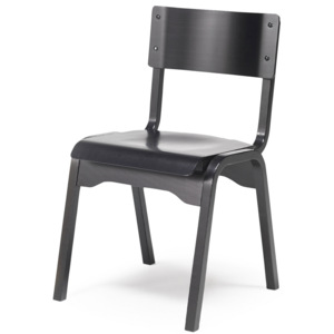 Krzesło drewniane CHARLOTTE, czarny