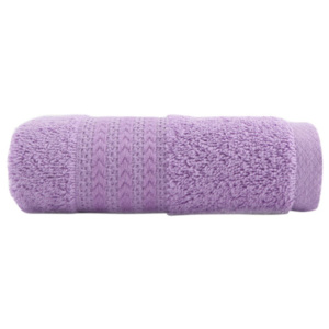 Fioletowy ręcznik z czystej bawełny Sunny, 30x50 cm