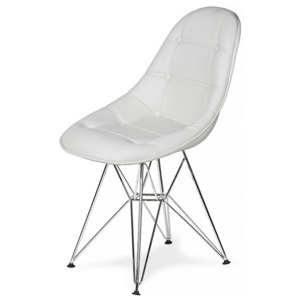 Krzesło 44x45x85cm King Home DSR Ekoskóra Białe
