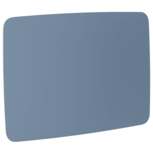 Szklana tablica suchościeralna, zaokrąglone narożniki, 1500x1000 mm, szaroniebieski