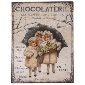 Metalowa tablica Antic Line "Chocolaterie"