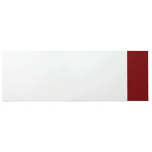 Tablica biała bez ram 2990x1190mm + tablica 500x1190mm czerwona