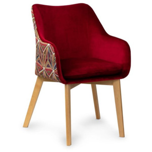 Krzesło Becca (rubinowy)