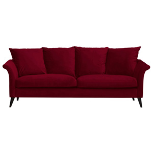 Czerwona sofa 3-osobowa The Classic Living Chloe
