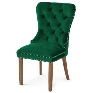 Krzesło Otello (zielony/orzech)