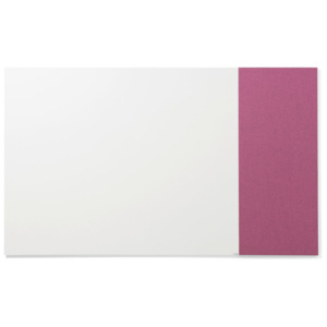 Tablica biała bez ram 1490x1190mm + tablica 500x1190mm różowa
