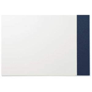 Tablica biała bez ram 1490x1190mm + tablica 250x1190mm ciemnoniebieska