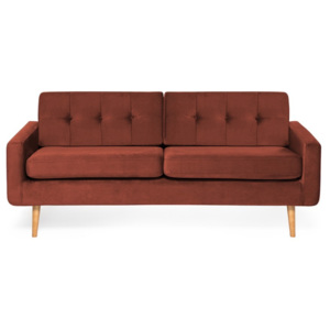 Czerwona sofa 3-osobowa Vivonita Ina Trend