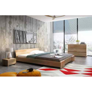 Łóżko drewniane bukowe VESTRE Niskie 90-200x200