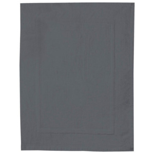 Antracytowy bawełniany dywanik łazienkowy Wenko, 50x70 cm