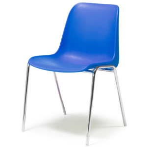 Krzesło SIERRA, sztaplowane, niebieski