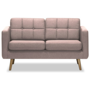 Jasnoróżowa sofa 2-osobowa Vivonita Magnus