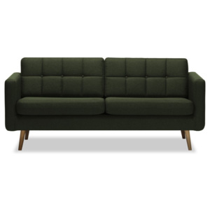 Ciemnozielona sofa 3-osobowa Vivonita Magnus