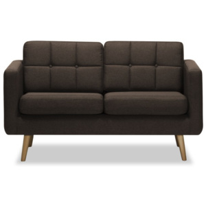 Ciemnobrązowa sofa 2-osobowa Vivonita Magnus