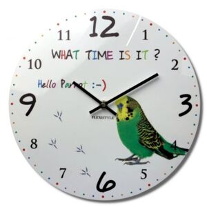 Zegar dla dzieci Papuga
