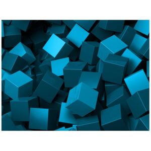 Fototapeta, Niebieskie kostki, 2 elementy, 200x150 cm