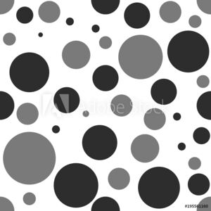 Fototapeta Wektor geometrii szary i czarny wzór bezszwowe kropka kolor streszczenie tło geometryczne