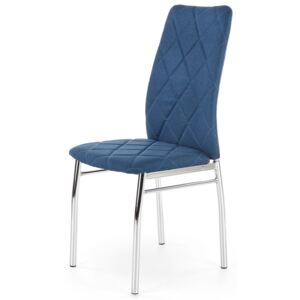 Krzesło pikowane Rankin - niebieskie