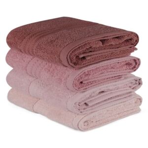 Hobby zestaw ręczników Hand 4 szt. różowy