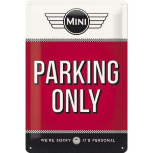 Postershop Metalowy znak – Mini Cooper Parking Only