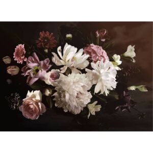 AG design Fototapeta Kompozycja kwiatów na ciemnym tle 160 x 110 cm