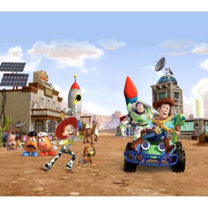 AG design zasłona bohaterowie Toy Story w mieście, 180 x 80 cm, 2 szt