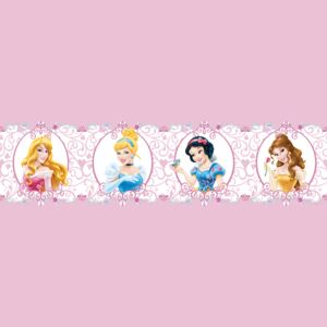 AG design bordiura samoprzylepna medaliony Księżniczki Disneya 5 m x 14 cm