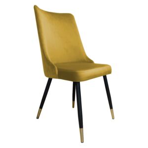 Krzesło CYPRIAN 2 VELVET GOLD żółte ☞ Kupuj w Sprawdzonych i wysoko Ocenianych sklepach