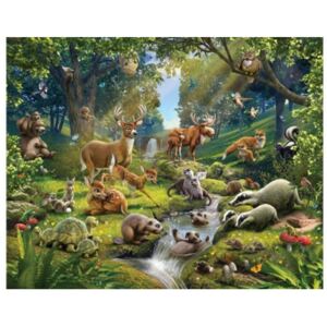 Tapety dla dzieci 3D - Animals Forest