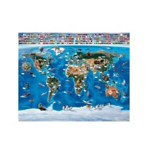 Tapeta dla dzieci 3D Walltastic - Map of the World
