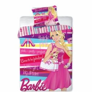 Pościel bawełniana 160x200 dla dzieci Barbie
