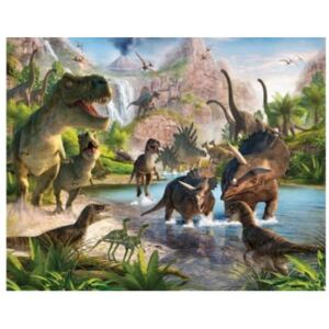 Tapeta dla dzieci 3D Walltastic Dinosaur Land 2
