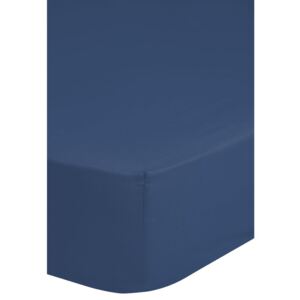 Emotion Prześcieradło dżersejowe z gumką, 90/100x220 cm, niebieskie