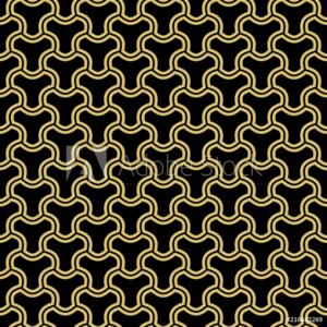 Fototapeta Jednolite wektor ornament Nowoczesne tło Geometryczny nowoczesny czarny i złoty