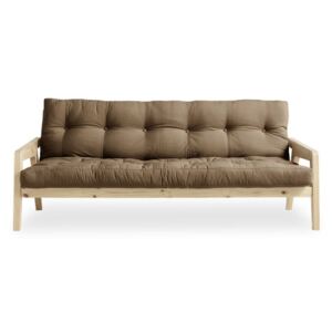 Wielofunkcyjna sofa z futonem w kawowobrązowym kolorze Karup Grab Natural/Mocca