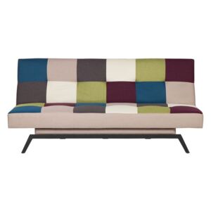 Sofa rozkładana patchwork wielokolorowa LEEDS