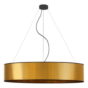 Złota lampa wisząca z okrągłym abażurem 100 cm - EX326-Portona