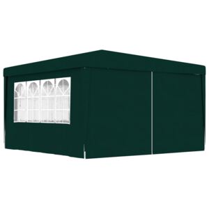 Namiot imprezowy ze ściankami, 4x4 m, zielony, 90 g/m²