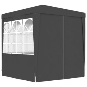 Namiot imprezowy ze ściankami, 2x2 m, antracyt, 90 g/m²