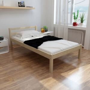 Łóżko z drewna sosnowego, 90 x 200 cm, naturalne