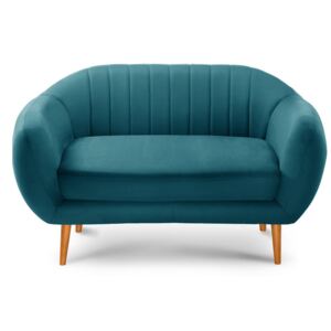 Turkusowozielona sofa 2-osobowa Scandi by Stella Cadente Maison Comete