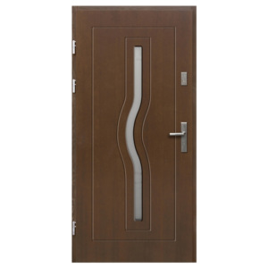 Drzwi zewnętrzne drewniane Radex Hercules 90 lewe ciemny orzech