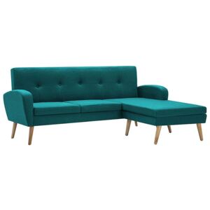 Sofa z leżanką Anita 4Q - zielona